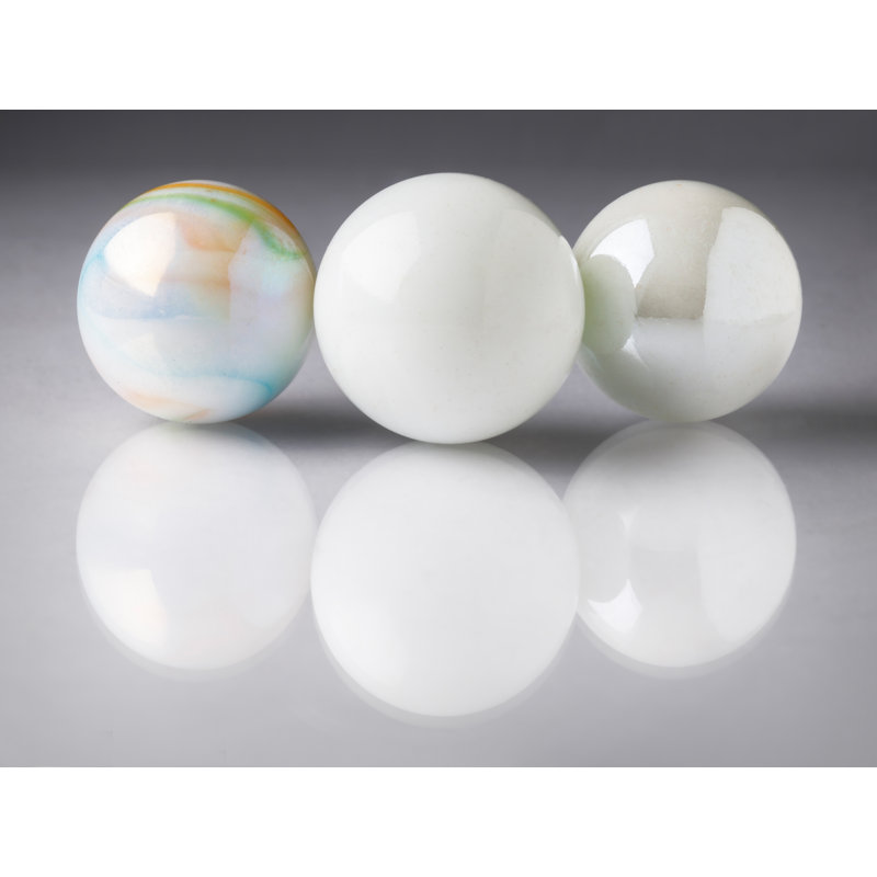 " Marbles " by Philippe Monthoux, 25" H x 33" W x 2" D, Black Floater Framed Canvas, No Mat