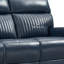 Ensemble de salon Emlin 7 pièces, 2 fauteuils inclinables électriques, canapé d'angle inclinable en cuir, appui-tête et soutien lombaire électriques.-797183117-804998165