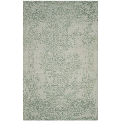 Ellicottville Restoration Vintage Hand Tufted Wool Floral Rug