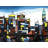 Colorful Skyline - Retro Black Canvas for Home Decor