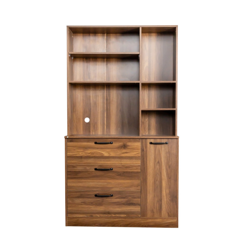 Grande armoire de rangement pour garde-manger, Brun