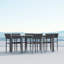 Porto Aluminum Dining Table-860898231
