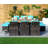 6 - Person Wicker Patio Dining Set with Rectangular Table , Cushions Included-93842995-93842996