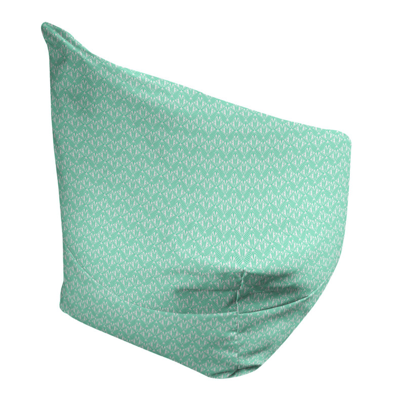 Petite chaise à sacs à billes & Leffel, H 86 po x L 2 po x P 43 po, Vert menthe, Pas de bourre