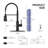 APPASO Commercial Spring Kitchen Faucet,Classical Kitchen Sink Faucet With Pull Down Sprayer, Single Handle High Arc Commercial Spring Style Faucet For Kitchen, Farmhouse, RV-107971556