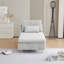Canapé-fauteuil, compact moderne pour les petits espaces, dortoir de salon Vert clair | Velours côtelé
