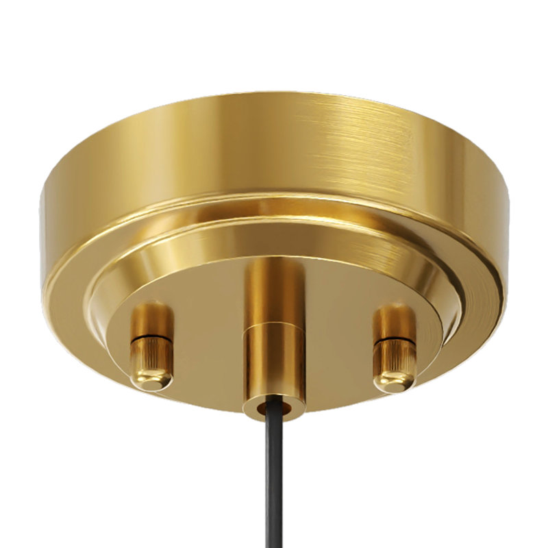 Luminaire suspendu à hauteur réglable, Or brossé, 2