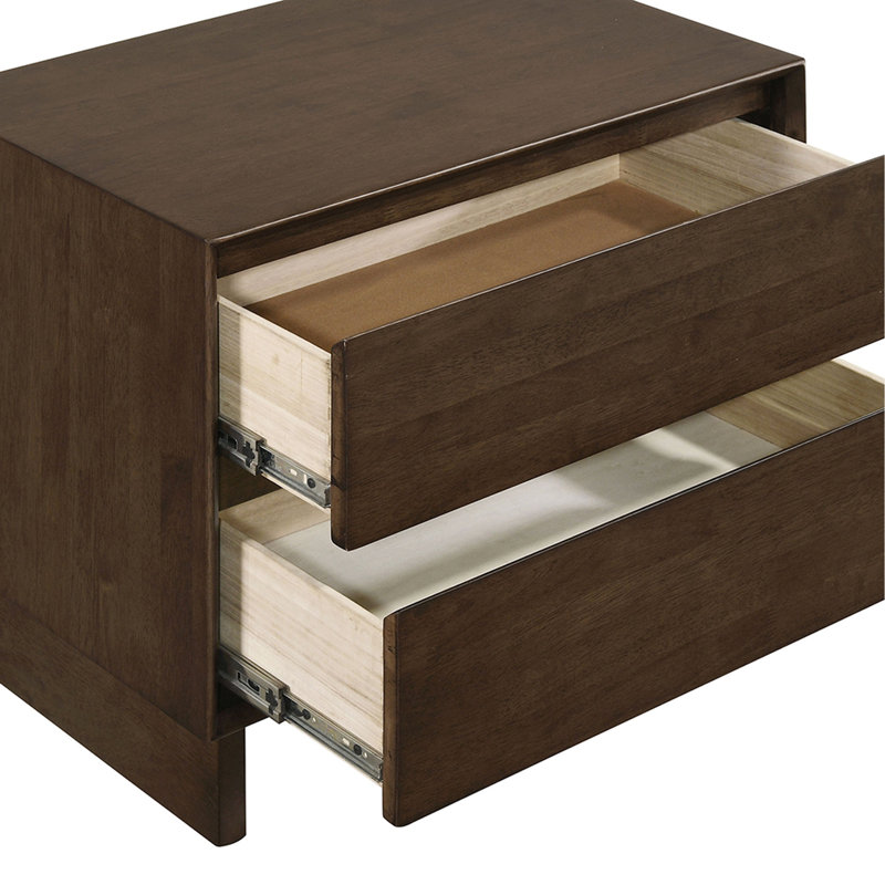 Hemlock 2-Drawer Nightstand Bedside Table