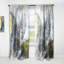Rivière de marbre jaune dans un liquide Art Universe VII - Rideau abstrait - Velours obscurcissant - 1 panneau-72222552