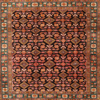 Tapis traditionnel mehroon/noir/crème