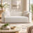 UNAROVA Modern 3-Seater Curved Boucle Sofa