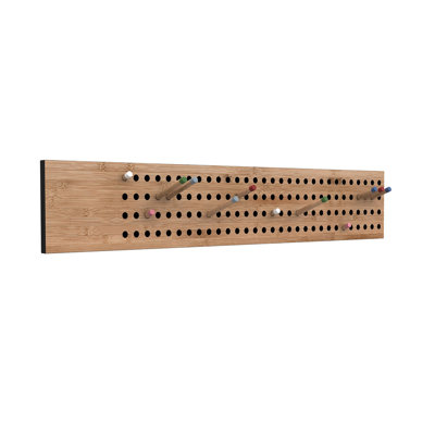 Homer Solid Wood Wall 12 - Hook Wall Mounted Coat Rack