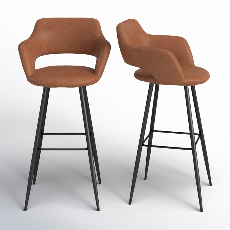 Tabouret de bar / comptoir Lake, Marron, Tabouret de bar (assise de 30 po de hauteur)