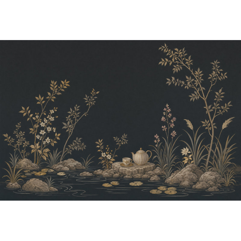 Papier peint amovible chinois, 120 po x 96 po, Non tissé