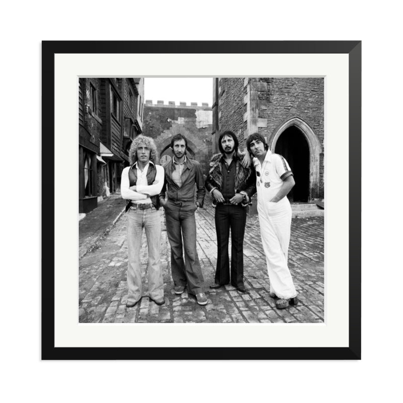The Who at Shepperton Studios, 25" H x 25" W, Black