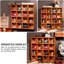 Mini-vitrine 16 compartiments, collection de figurines murales et tablette