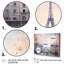 Vue rétro sur la ville de Paris, art mural sur toile à panneaux multiples Paris