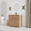 Meuble-lavabo sur pied 36 po avec lavabo en céramique et porte à fermeture en douceur 36 po