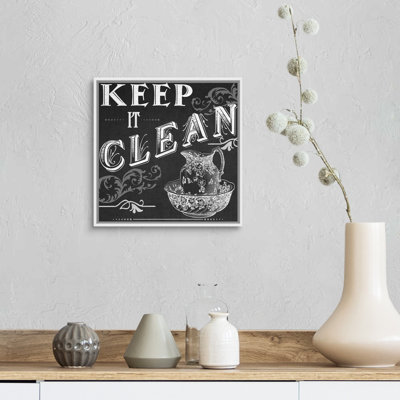 " Chalkboard Bath Signs IV " Print
