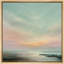 Doux pastel côtier coucher de soleil paysage marin, décoration murale pour salon-128138340-128138341