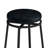 Long Dining Table Set With Power Outlets, Bar Kitchen Table Set With Circular Stools, Easy Assemble, Brown Gray Table+black Stool-1653247464-1653247471