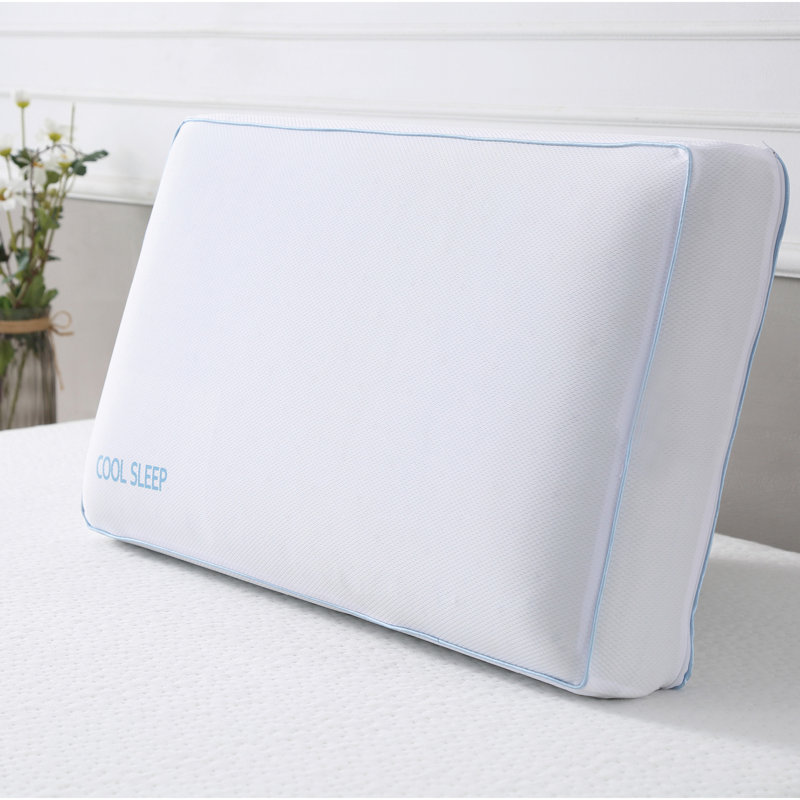 Oreiller de soutien moelleux en mousse viscoélastique imprégnée de gel ventilé, Standard