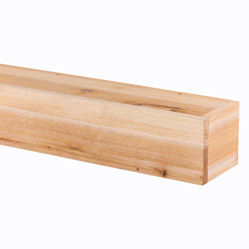 Weathered Beam Mantel Shelf, 6.25", Maple, 72"