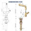 Robinet de lavabo de salle de bain à une main et trou unique avec ensemble de bonde optionnel-92825174-117586312