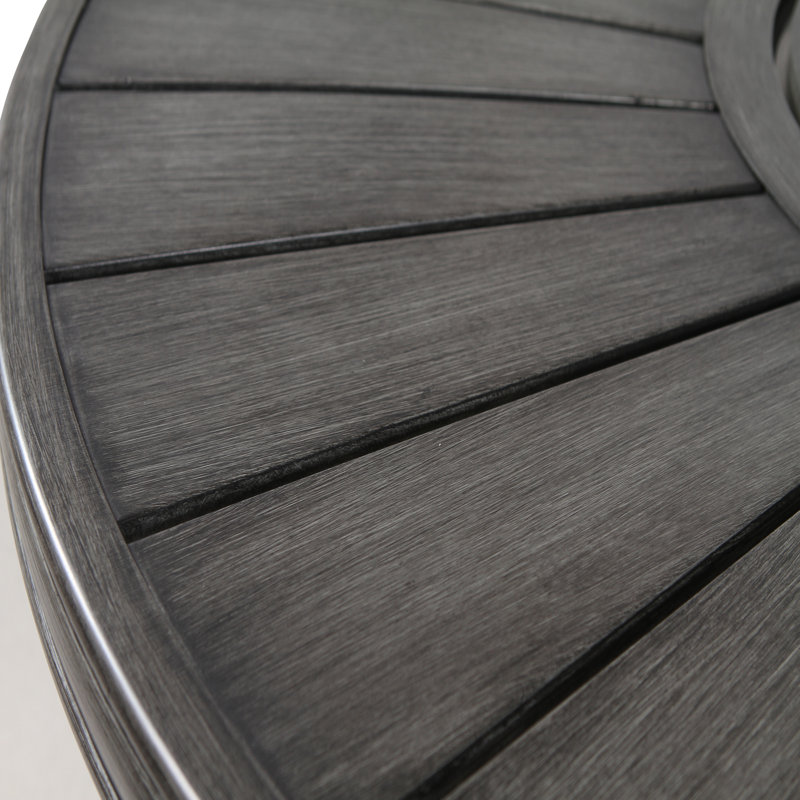 Table de foyer d'extérieur au propane, Gris, H 25 po x l 53 po x P 53 po