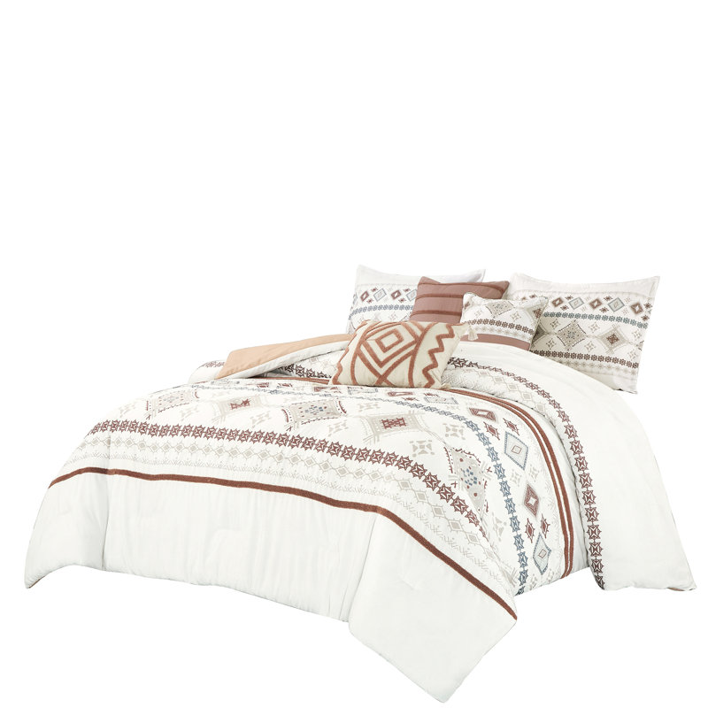 Omid 6 Pieces Comforter Set, King Comforter + 5 Additional Pieces