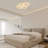 Deontee 6  - Light LED Modern Flush Mount Ceiling Light with Remote Dimmable for Bedroom Living Room