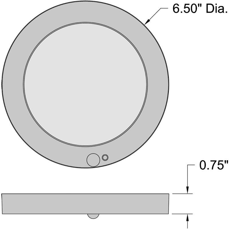 ModPLUS Acrylic Flush Mount