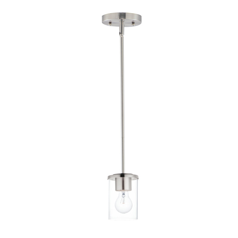 Mini-luminaire suspendu Amonnie, Nickel satiné