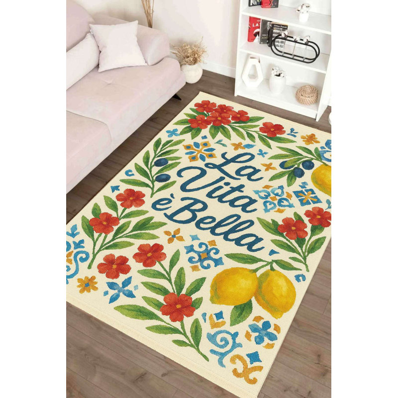 Tapis La Vita è Bella Lemon & Tile