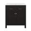 Meuble-lavabo 30 po avec lavabo en céramique, armoire de salle de bain avec 2 portes et une tablette, portes à fermeture douce-1184392664
