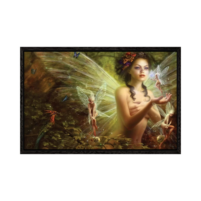 Tears Of The Moon by Melanie Delon - Print on Canvas, 101.6 cm H x 66.04 cm W, Black Framed