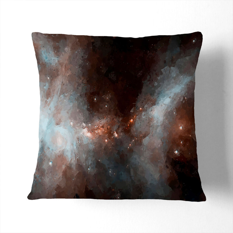Universe Vol.15 Cushion with Filling, Black, 55cm H x 55cm W x 20cm D