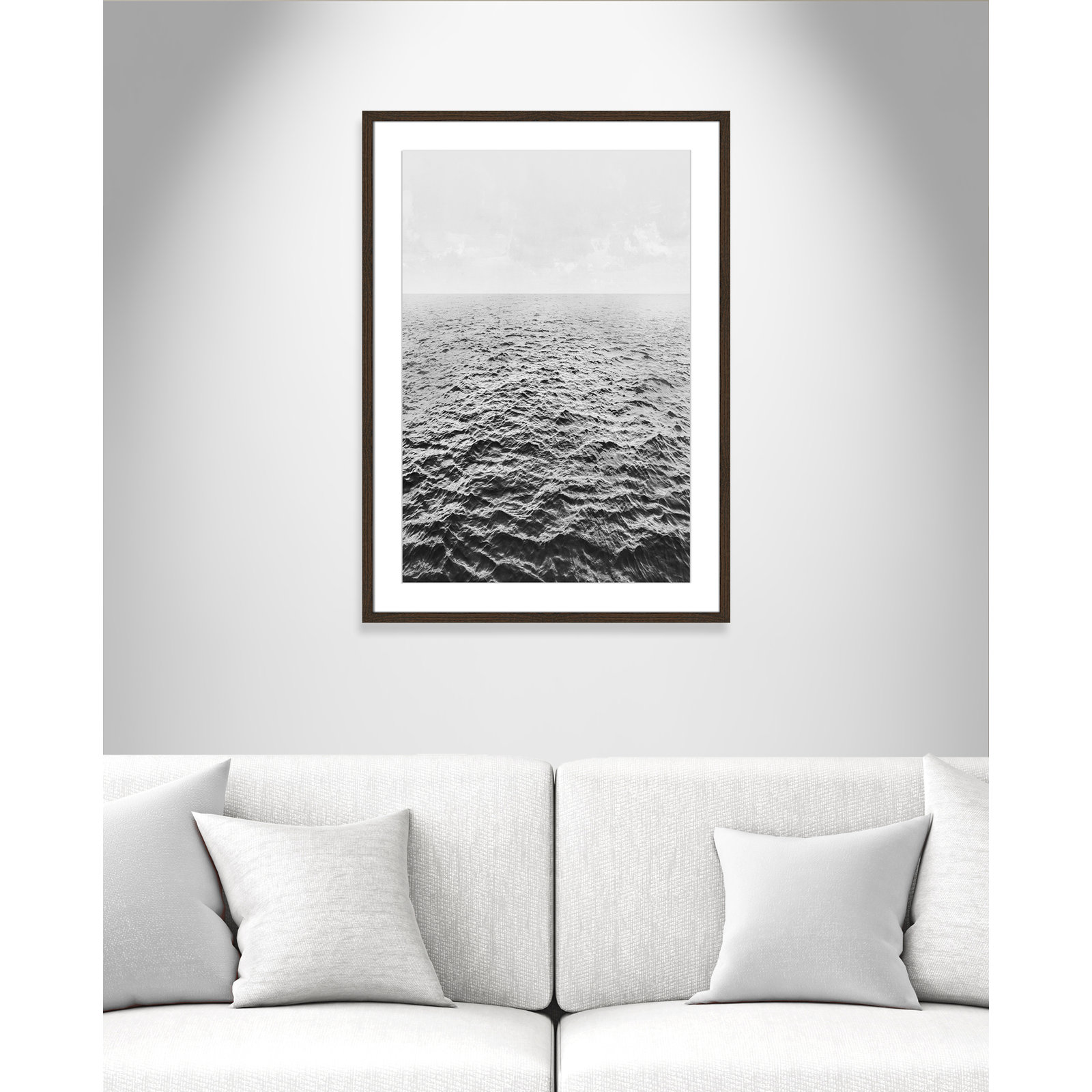 Anali "Rolling in" Print by Mike Calascibetta, 25.5" W x 35.5" H x 0.75" D, Walnut Wood Grain