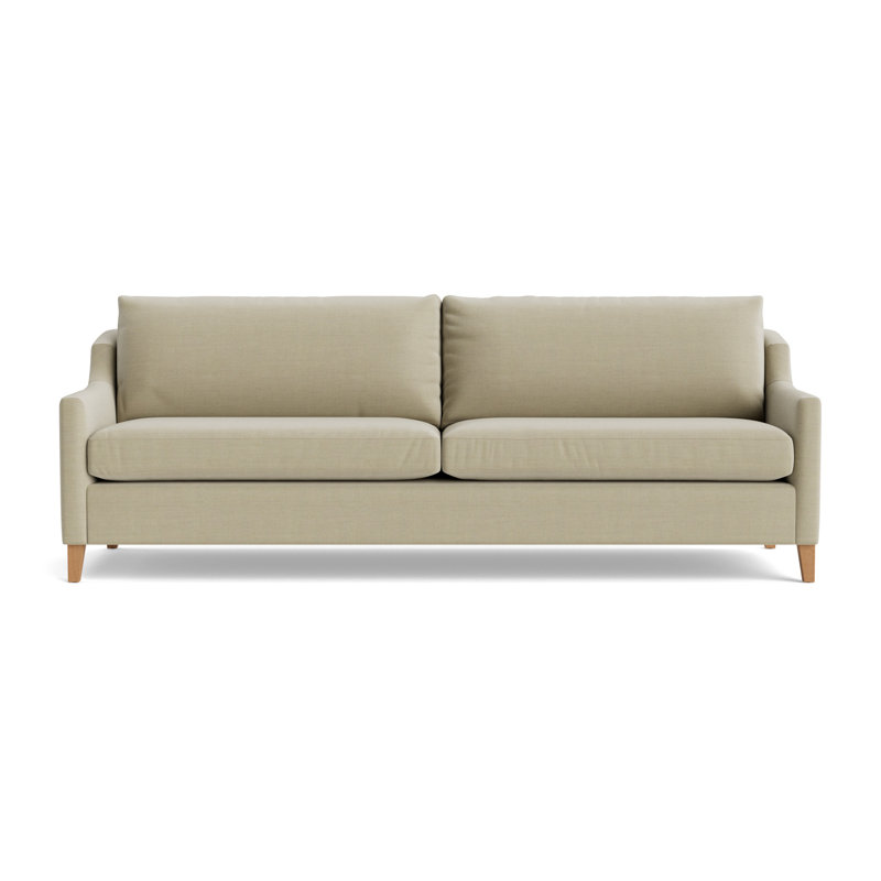 Gigi No Skirt 85 Sofa, Performance Linen - Flax, Natural