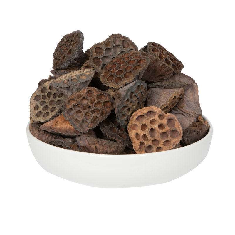Vickerman Natural Botanicals 3.2"-4" Lotus Pod, Large. Includes 70 pieces per Pack.