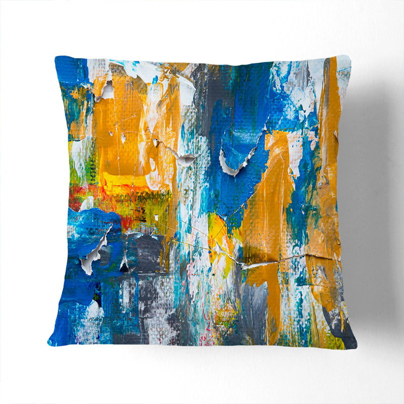 Abstract Square Cushion, Black, 55 x 55 cm