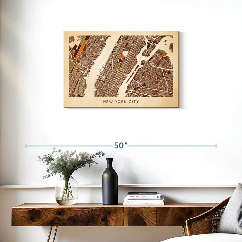 Carte Aliaz Earthy NYC, H 20 po x l 30 po