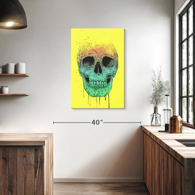 Crâne Kerner Pop Art, H 36 po x l 24 po