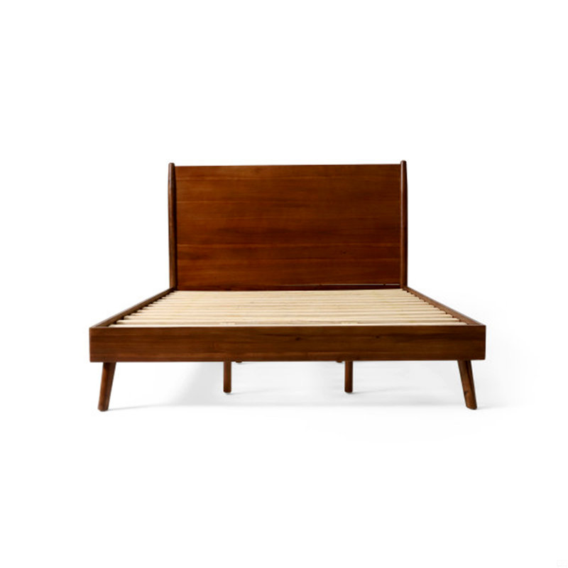 Solid Wood Platform Bed (King Bed), Full