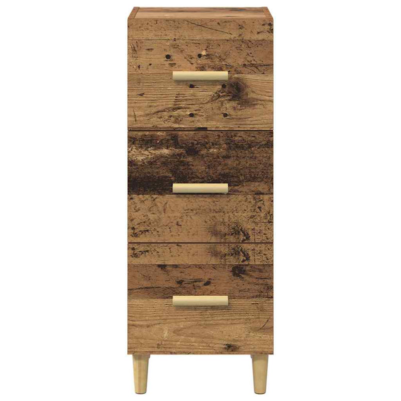 Sideboard Engineered Wood Side Cabinet Home Organiser, Old Wood