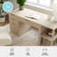 Bureau modulaire, tablette à 2 niveaux et classeur Martha Stewart Kayden-109713874