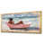 Toile avec cadre flottant or