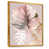 Toile avec cadre flottant or