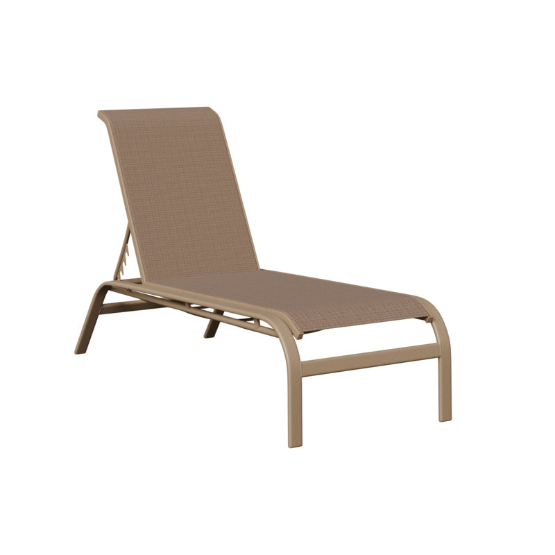 Chaise longue sans accoudoirs Berlin Gardens Murphy, Chêne veiné de bois, Brun