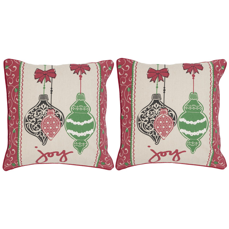 Feather Linen Reversible Throw Pillow